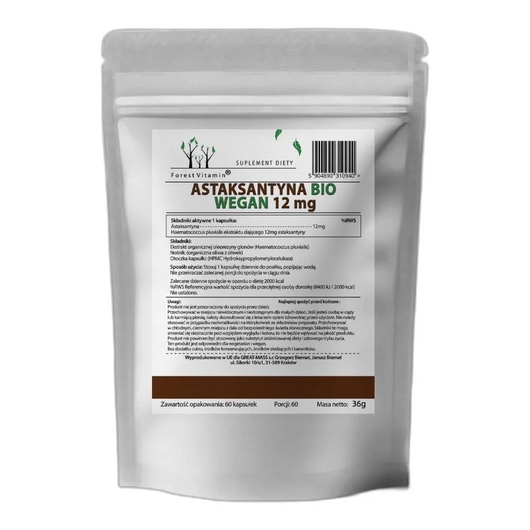 Astaksantyna naturalna 12 mg — zdjęcie 3