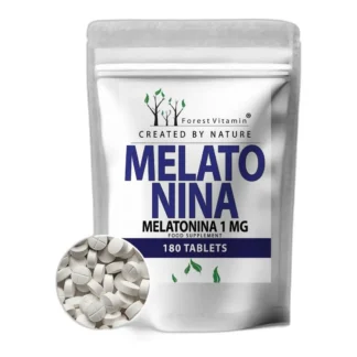 Forest Vitamin Melatonina 1mg 180tabs GŁĘBOKI SEN RELAKS NA STRES — zdjęcie 1