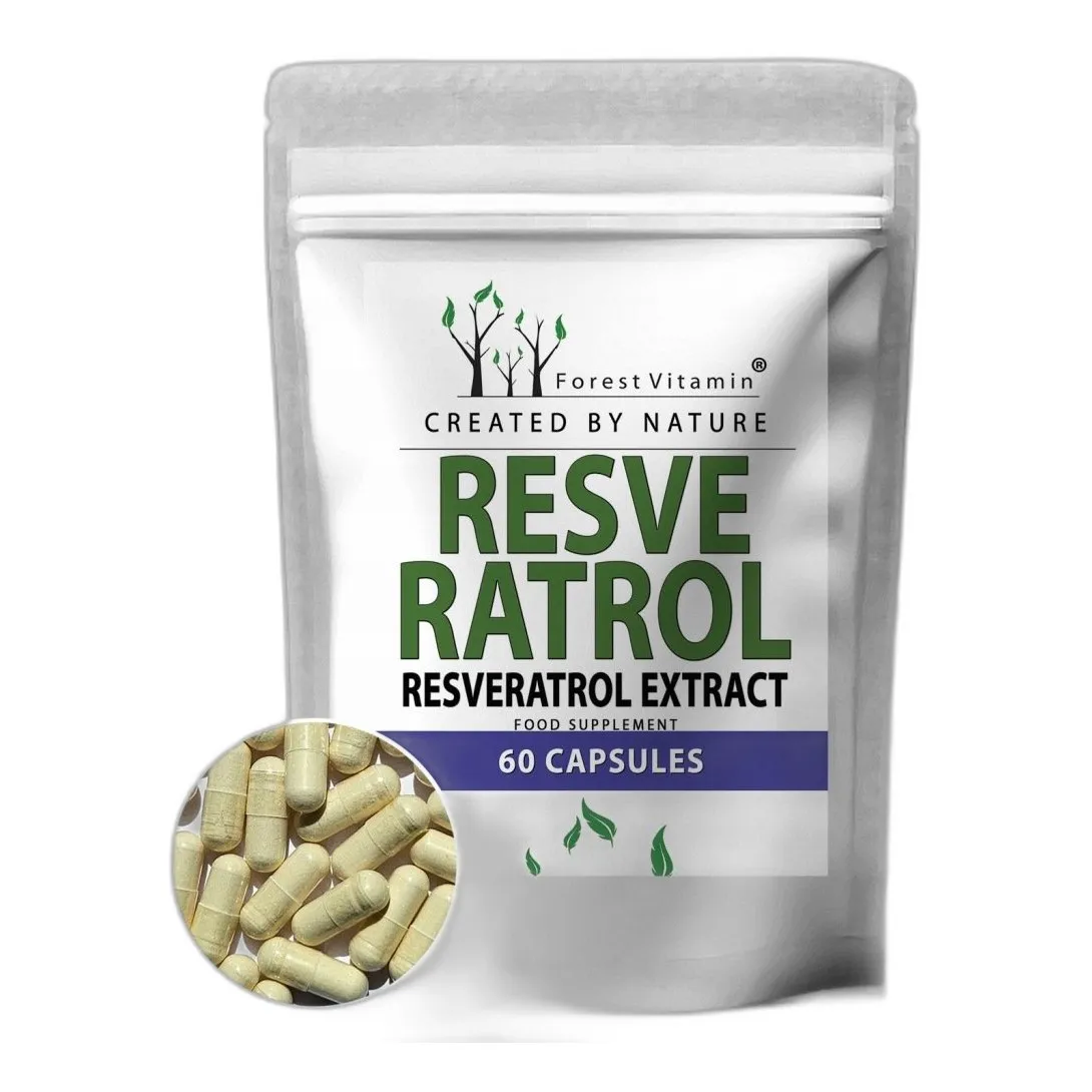 Resweratrol 60 kaps – ekstrakt, antyoksydant, serce — zdjęcie 1
